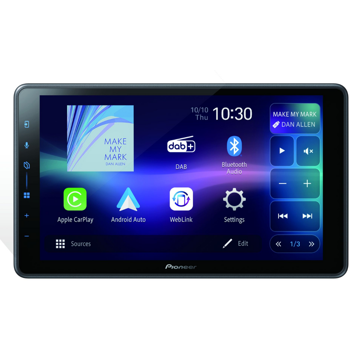 PIONEER 9 Zoll Moniceiver SPH-EVO98DAB fuer Fiat Ducato 8-9er-Serie inkl. Reisemobil Navi-App - SPH-EVO98DAB-C-D8