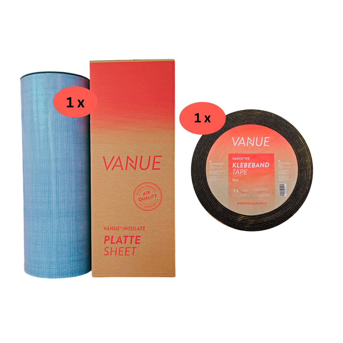 VANUE INSULATE Camperset XS 19 mm selbstklebend fuer 5 m² - vnsetxs5