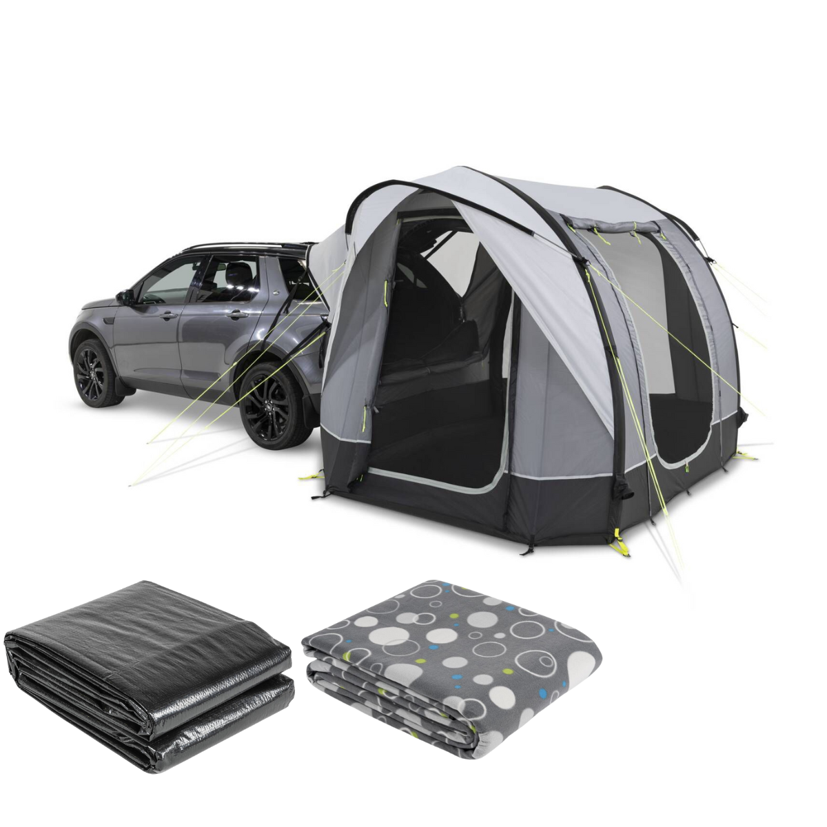 Kampa Tailgater AIR aufblasbares Driveaway-Vorzelt- 3 m Breite inkl. Zeltteppich und Zeltunterlage