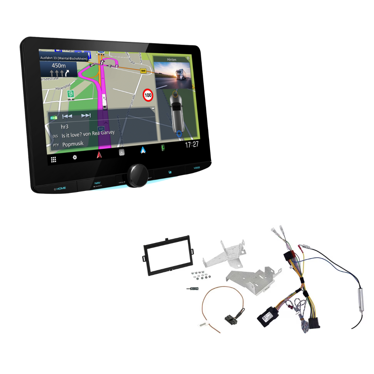 KENWOOD DNR992RVS inkl- Installations-Kit mit LFB fuer MB Sprinter ab Bj. 2019