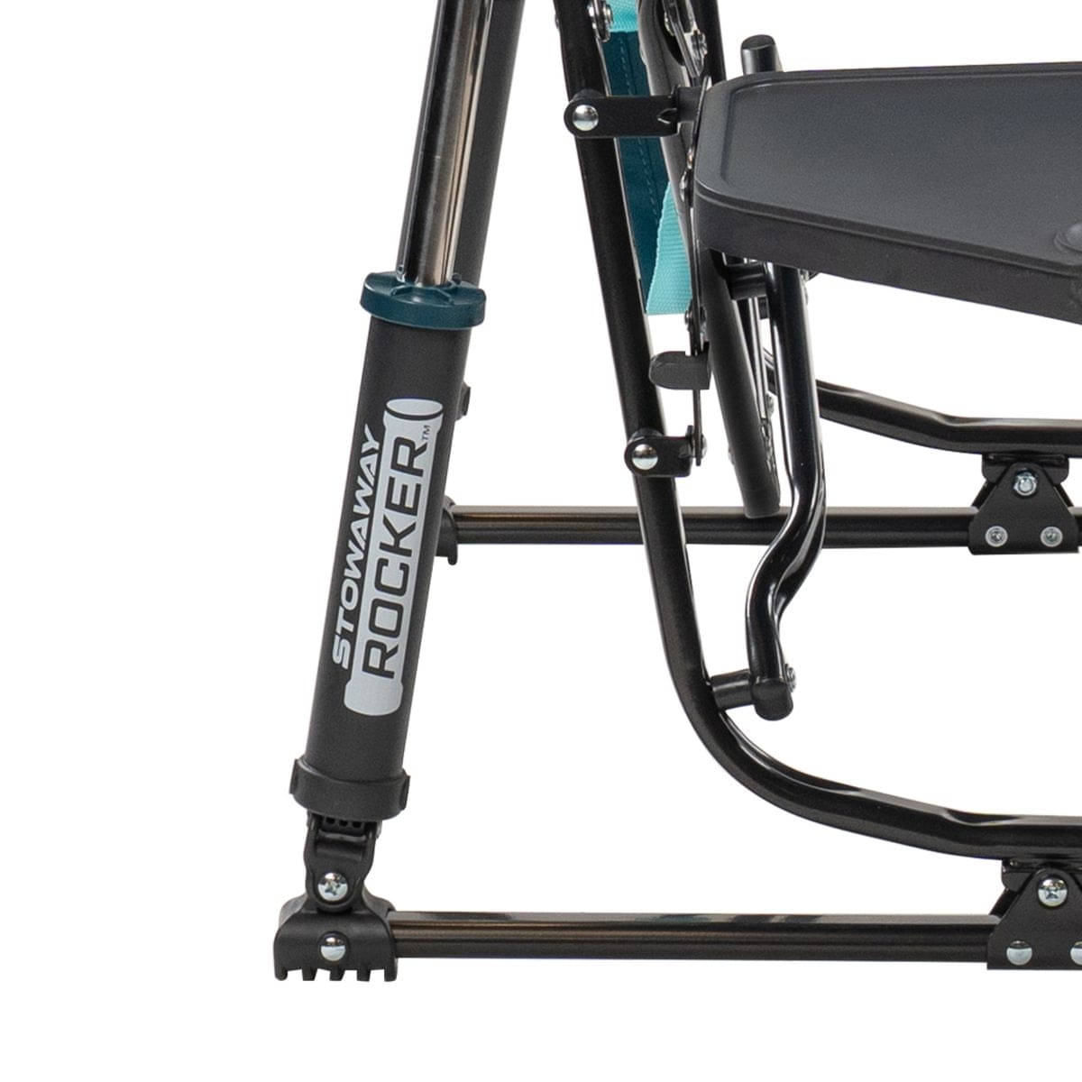 GCI faltbarer Schaukelstuhl Stowaway Rocker mit Seitentisch Teal - 379266