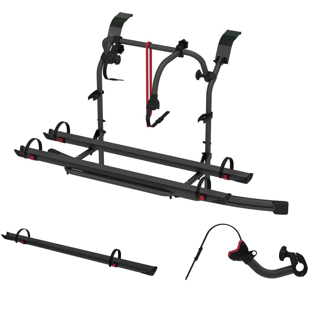 FIAMMA Carry Bike Ford Custom Nugget Deep Black schwarz Fahrradträger für 3 Fahrräder FIAMMA Carry Bike Ford Custom Nugget Deep Black schwarz Fahrradtraeger fuer 3 Fahrraeder - 02096-07A 08831A01A 98656N567
