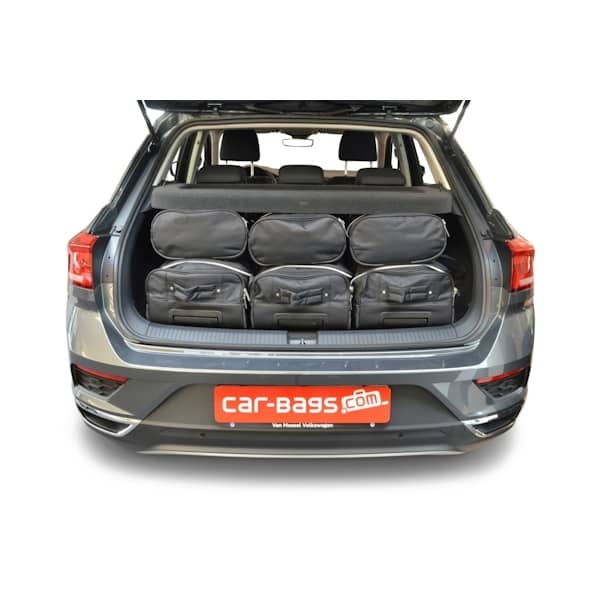 Car Bags V13501S VW T-Roc Bj- 17-25 hoher Ladeboden - Reisetaschen Set- Auf Ihr Auto massgeschneidert- Das Original