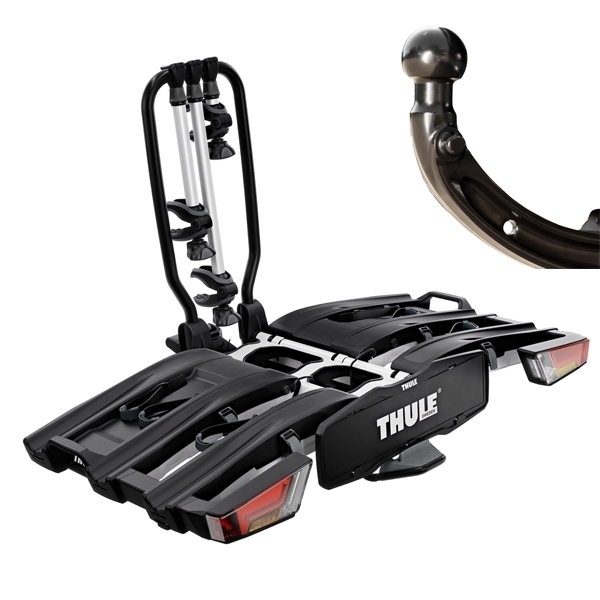 Thule EasyFold XT F 3 - 966500 - HULE 9665 EasyFold XT 3 Fix4Bike Fahrradtraeger faltbar - nur fuer FIX4BIKE Anhaengerkupplungen