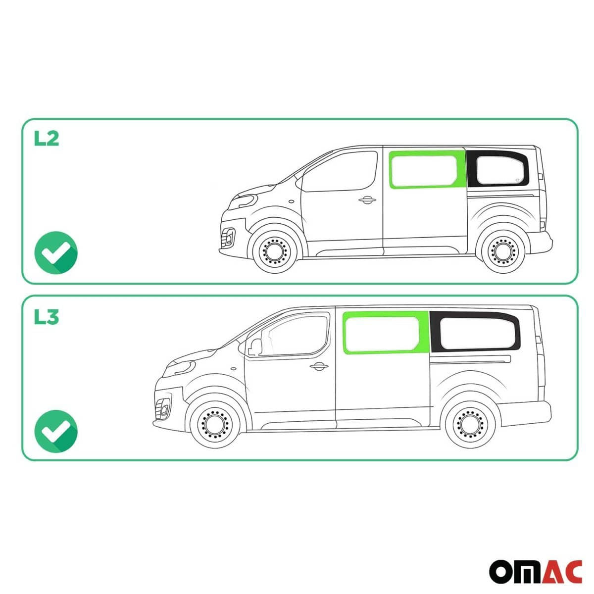OMAC Seitenfenster Seitenscheibe Citroen Jumpy L2/L3 ab Bj. 2017 Vorne Links OMAC Seitenfenster Seitenscheibe Citroen Jumpy L2-L3 ab Bj. 2017 Vorne Links - 5726405M-1FSFL