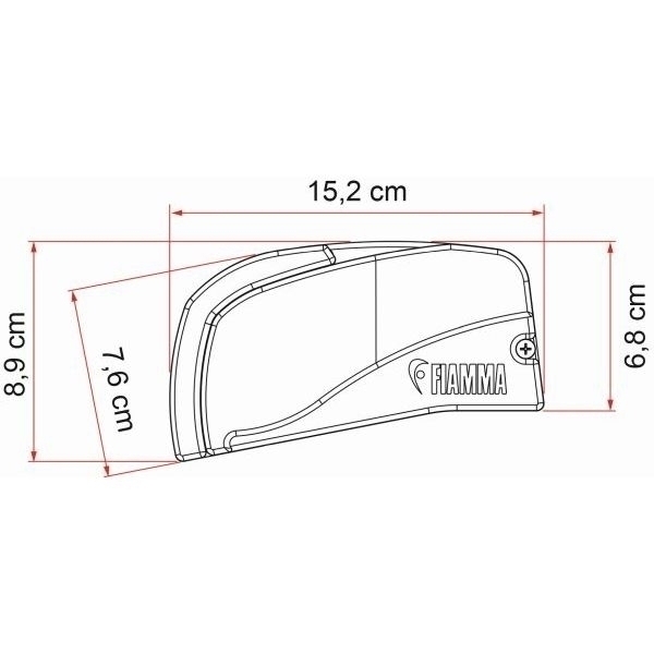 Markise FIAMMA F40 Van 270 cm Deep black inkl. Adapter Ford Tourneo-Transit Custom L2 ab Modelljahr 2012