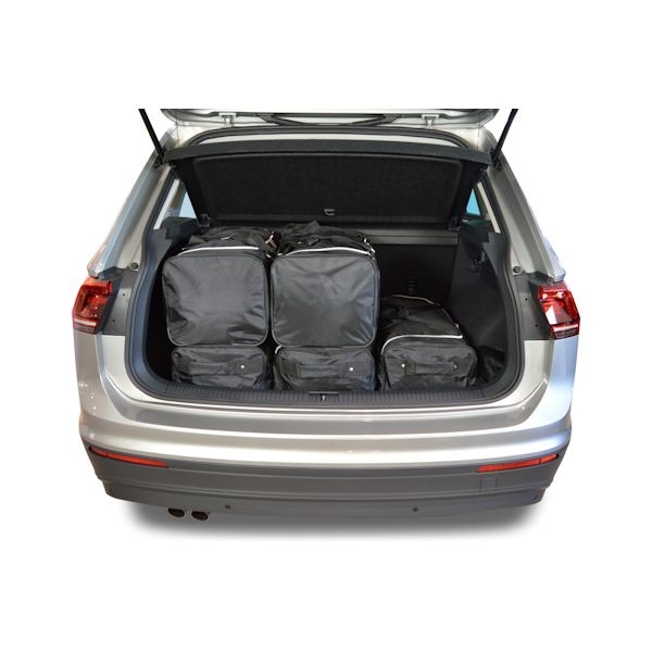 Car Bags V12701S VW Tiguan SUV Bj- 15-23 tiefer Ladeboden - Reisetaschen Set- Auf Ihr Auto massgeschneidert- Das Original