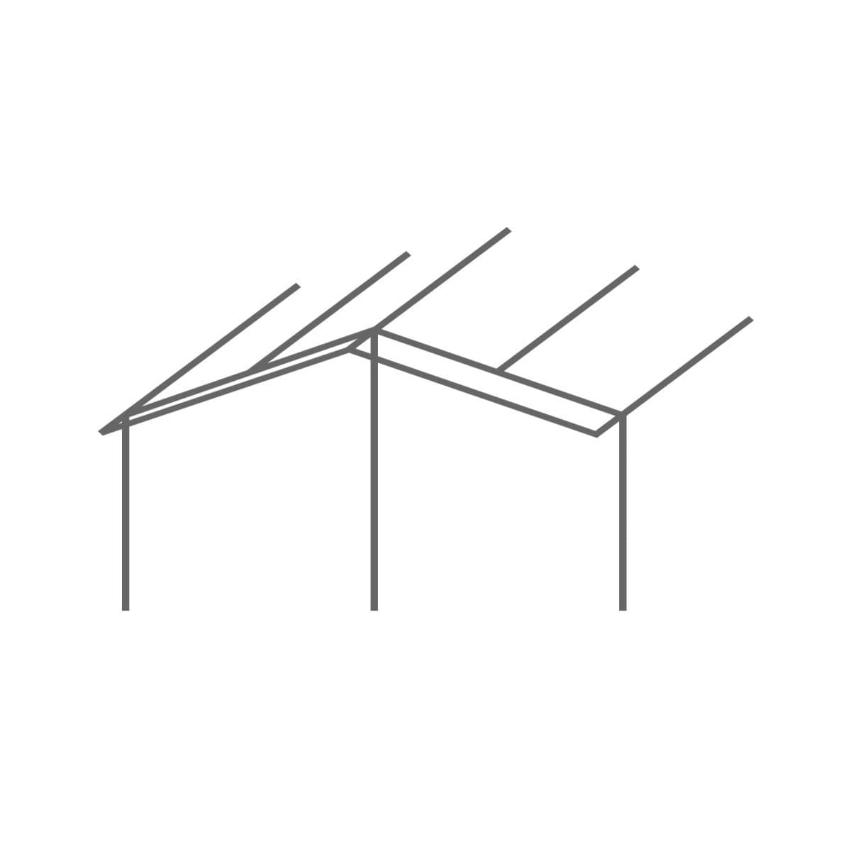 HAHN ZELTE Wohnwagen-Vorzelt MEIRA Gr. 12 Umlaufmass 1086-1120cm Tiefe 240cm 28mm Alu-Gestaenge - Z01053_12