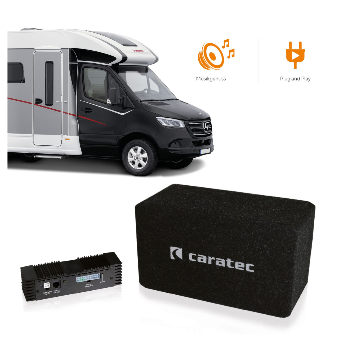 CARATEC Audio CAS211S Soundsystem MB Sprinter ab Bj. 06 mit Radiovorbereitung - CAS211S