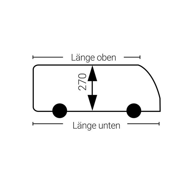 HINDERMANN Fahrzeughuelle Wintertime fuer integrierte Reisemobile 650 cm Hindermann Art-Nr. 8612-5550