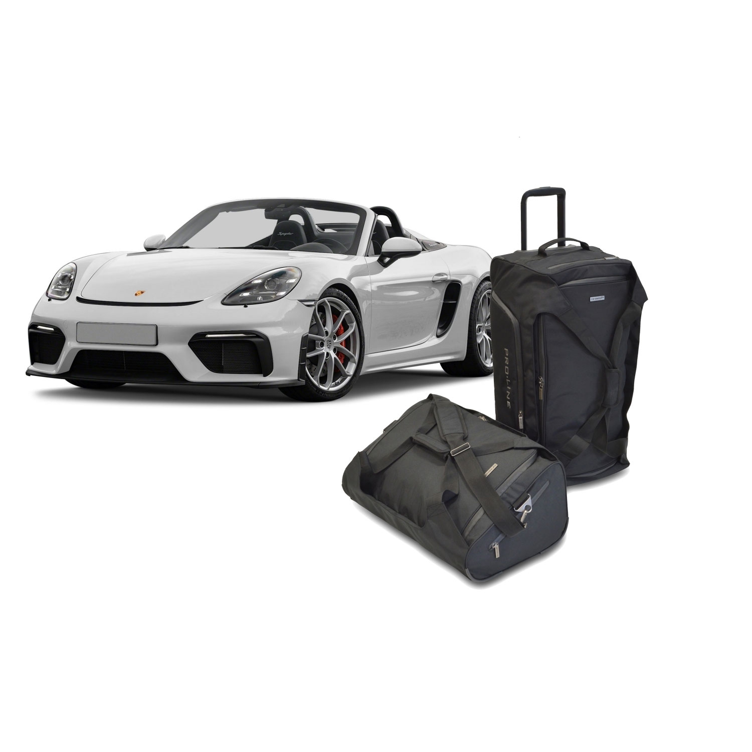 Car Bags Pro-Line P22201SP Porsche 718 Spyder Cabrio Bj- 19- Reisetaschen Set- Auf Ihr Auto massgeschneidert- Das Original