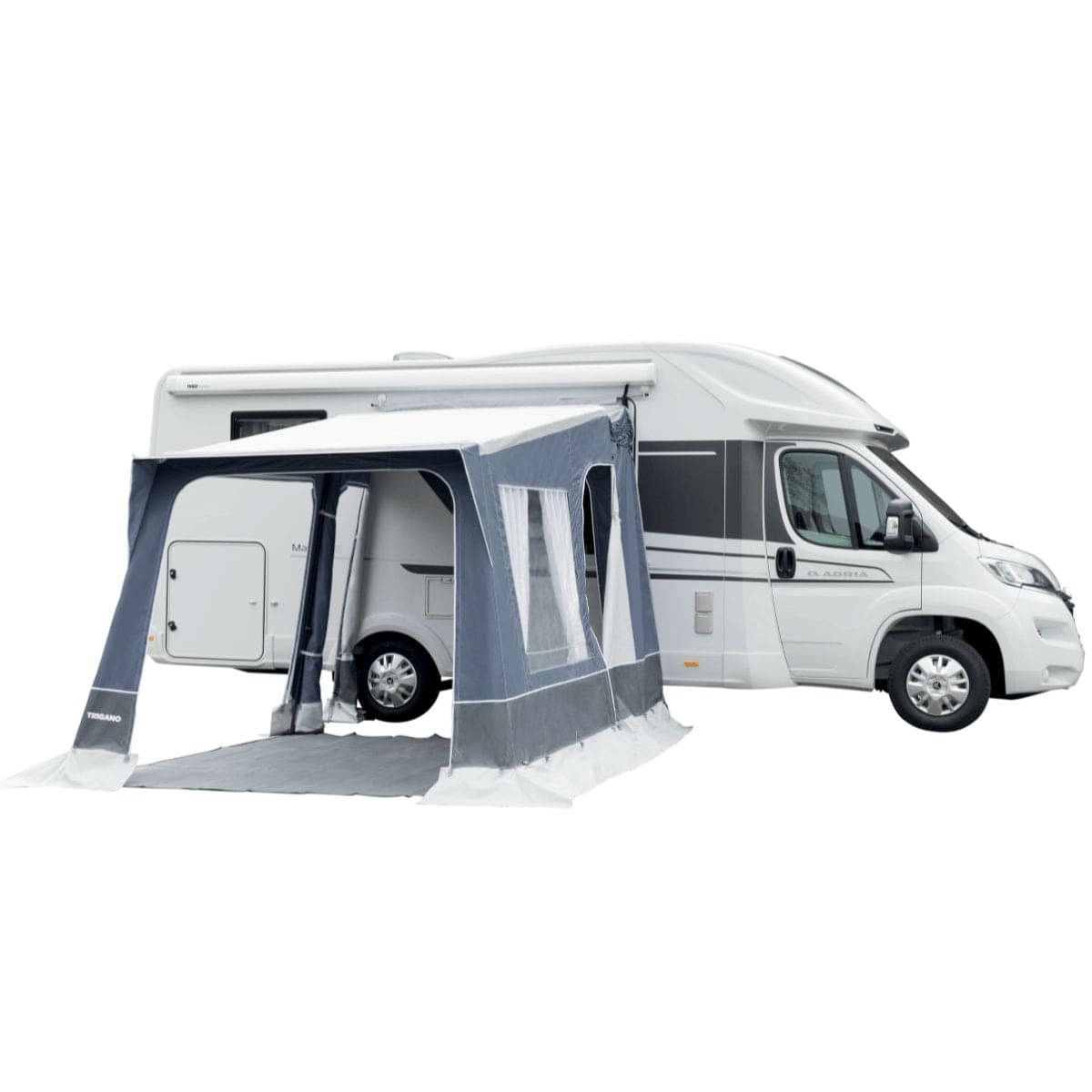 TRIGANO Wohnmobil-Vorzelt OSLO- 250x245 cm- Anbauhoehe 240-270 cm- Stahlgestaenge - M-A7628-2