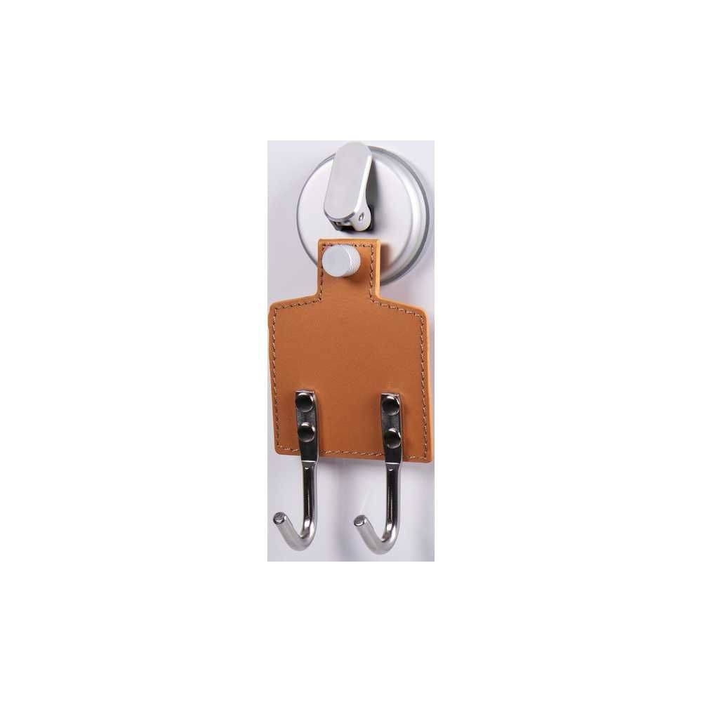 HOLIDAY TRAVEL Doppel-Haken mit Saugnapf Leder - 66552