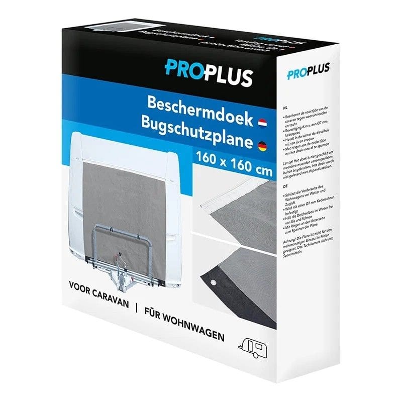 ProPlus Bugschutzplane fuer Wohnwagen 160 x 160 cm mit Keder Ø 7 mm 610292V01