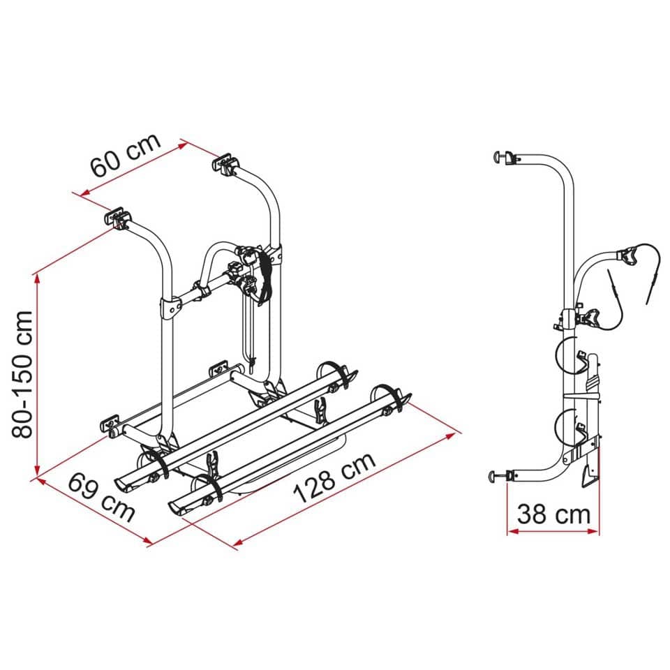 FIAMMA Carry-Bike Pro Fahrradtraeger fuer 3 Fahrraeder Modell 2023 02096-09-08831A01-98656N566
