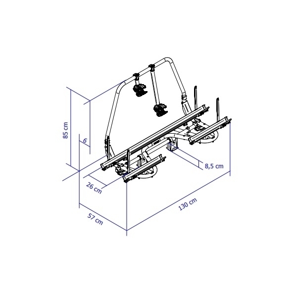 Thule Caravan Superb Standard - 307130 - Fahrradtraeger THULE Caravan Superb Deichseltraeger fuer 2 Fahrraeder