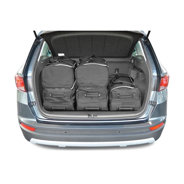 Car Bags S30701S Seat Ateca 2016- tiefer Ladeboden - Reisetaschen Set- Auf Ihr Auto massgeschneidert- Das Original