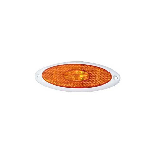 LED Seitenmarkierungsleuchte Rahmen weiss 124 mm 85008x1