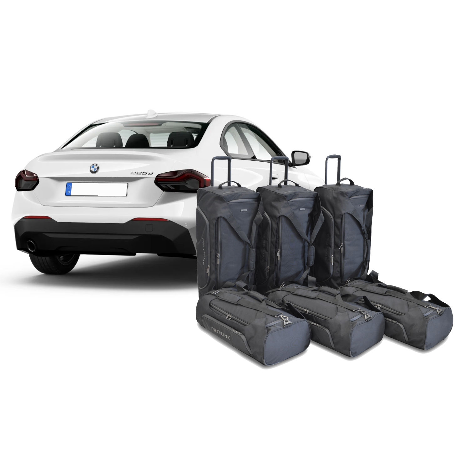 Car Bags Pro-Line B16401SP BMW 2er Coupe -G42- 2-Tuerer Bj- 21- Reisetaschen Set- Auf Ihr Auto massgeschneidert- Das Original