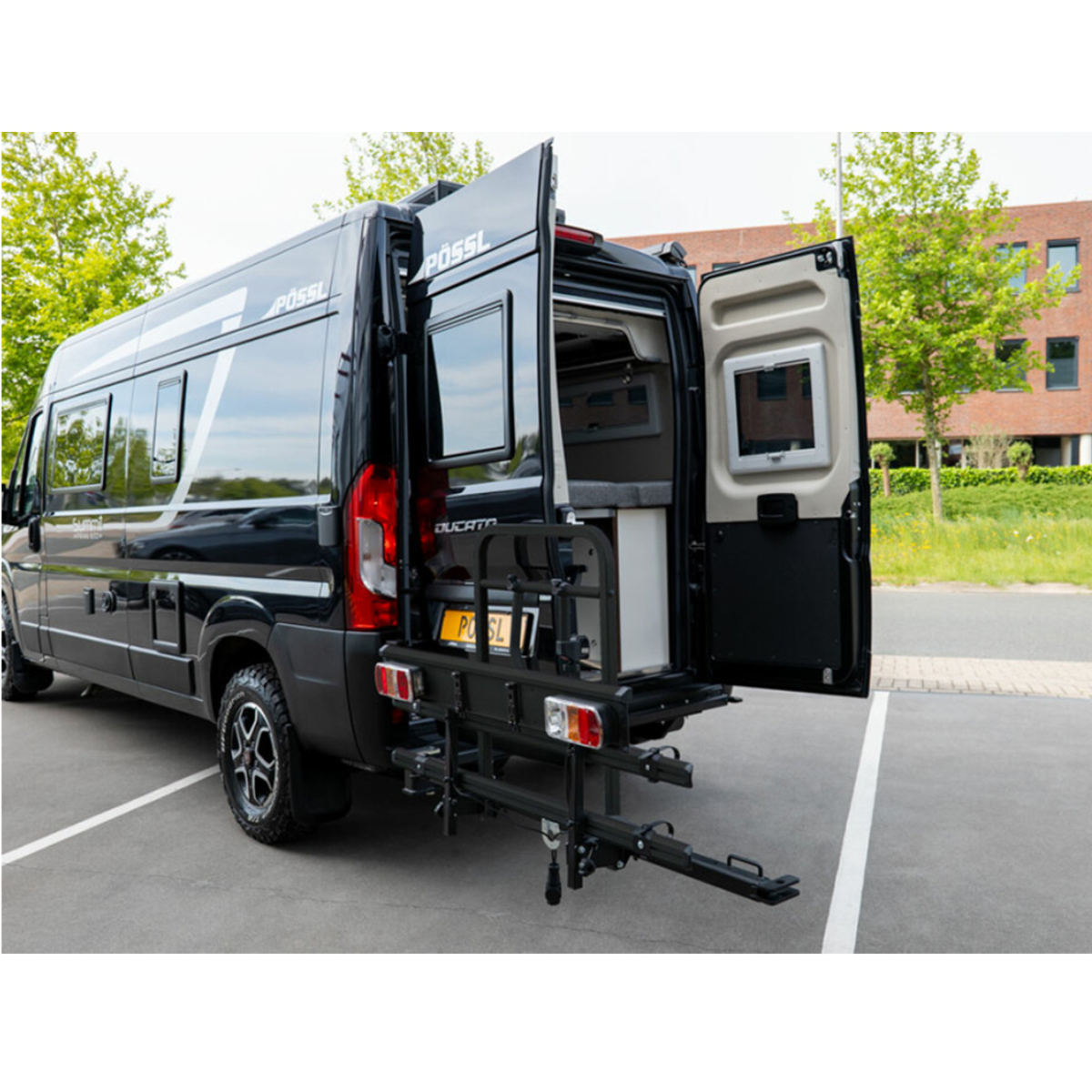 ENDURO Fahrradtraeger SESAMO mit Schwingmechanismus- Black - 50400