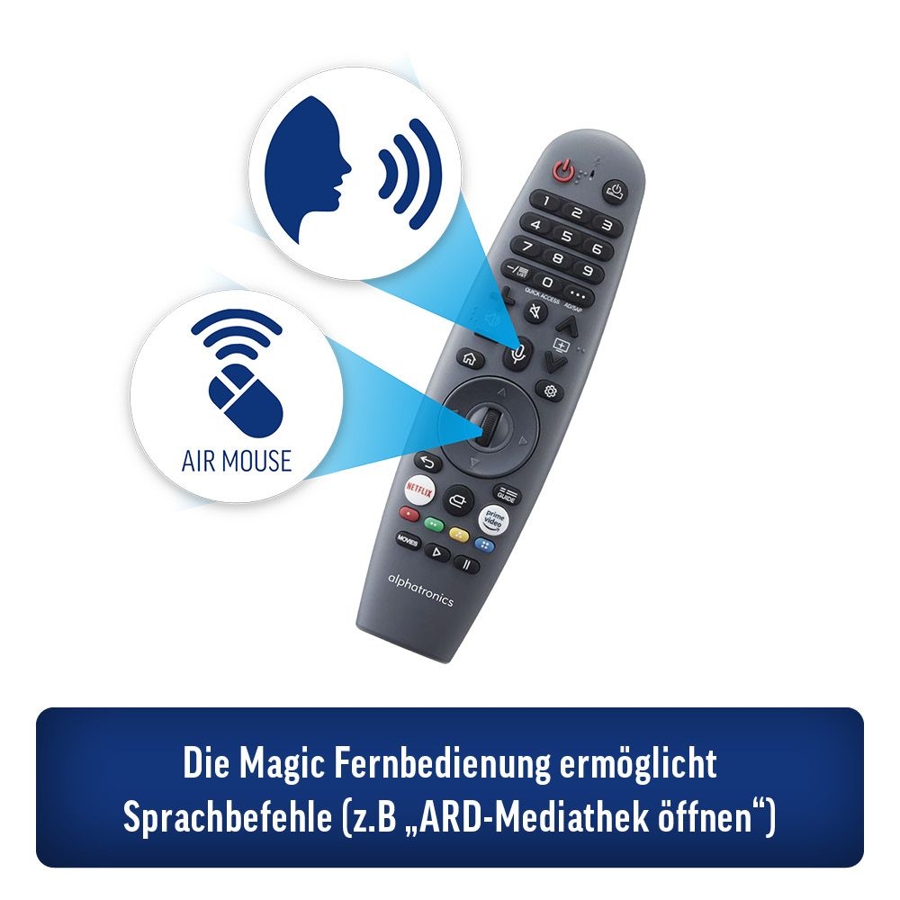 ALPHATRONICS SLA-22 DW SMART TV 22- -55 cm- Triple Tuner- DVD- BT 5.0- schwarz - 990977