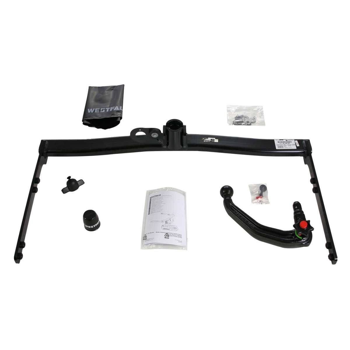 Westfalia Abnehmbare Anhaengerkupplung fuer Skoda Superb II -BJ 06-2008-05-2015- Skoda Octavia II -BJ 02-2004-06-2013- - im Set mit 13-pol. fahrzeugspezifischem Elektrosatz - 317102900113