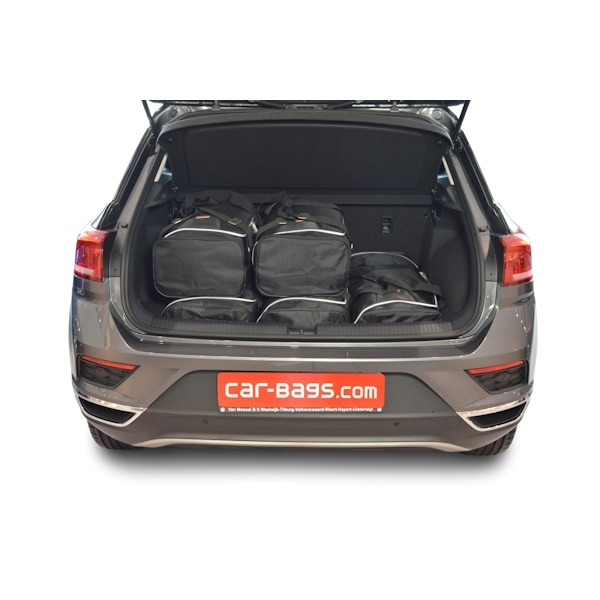 Car Bags V13001S VW T-Roc Bj- 17- tiefer Ladeboden - Reisetaschen Set- Auf Ihr Auto massgeschneidert- Das Original