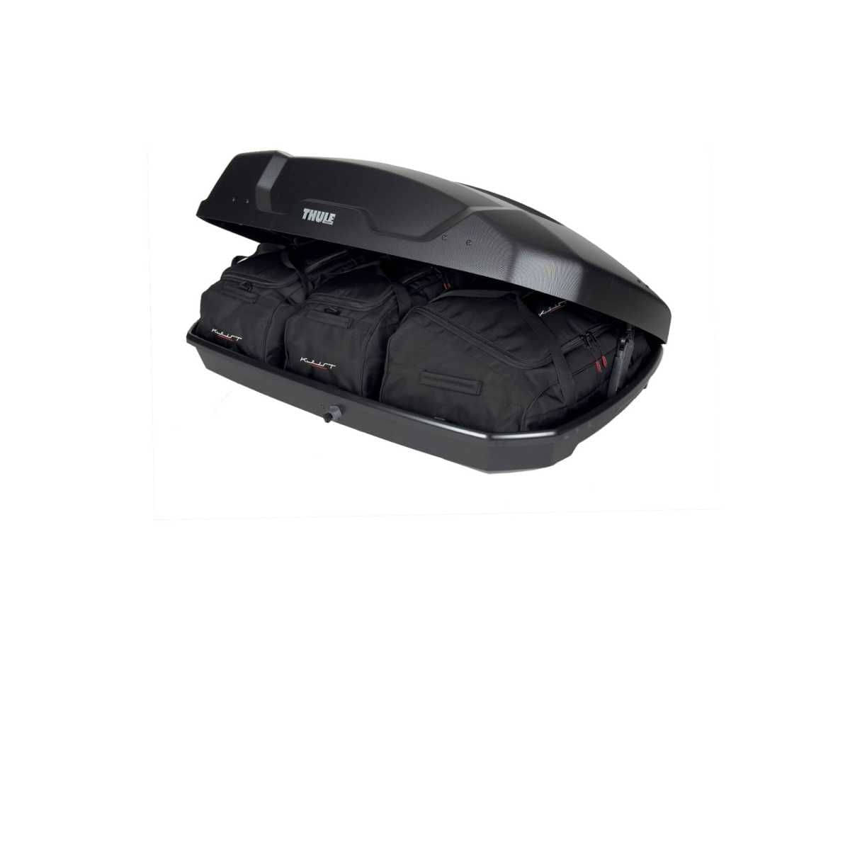 KJUST Dachboxen Taschen Set fuer Dachbox THULE FORCE XT S 3er-Set - 13149