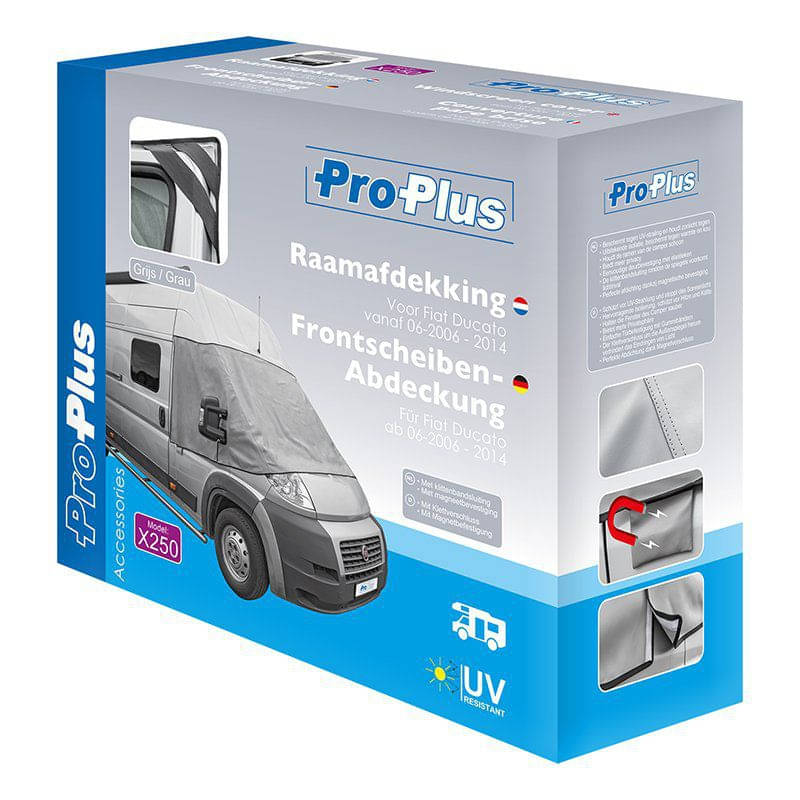 ProPlus Frontscheibenabdeckung grau fuer Fiat Ducato X250 ab ab Baujahr 07-2006 - 06-2014 610686V01