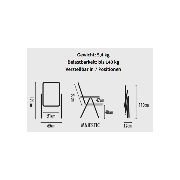 Set WESTFIELD Majestic Stuhl blue smoke - Be-Smart Series - 301-415 BS 4 Stuehle