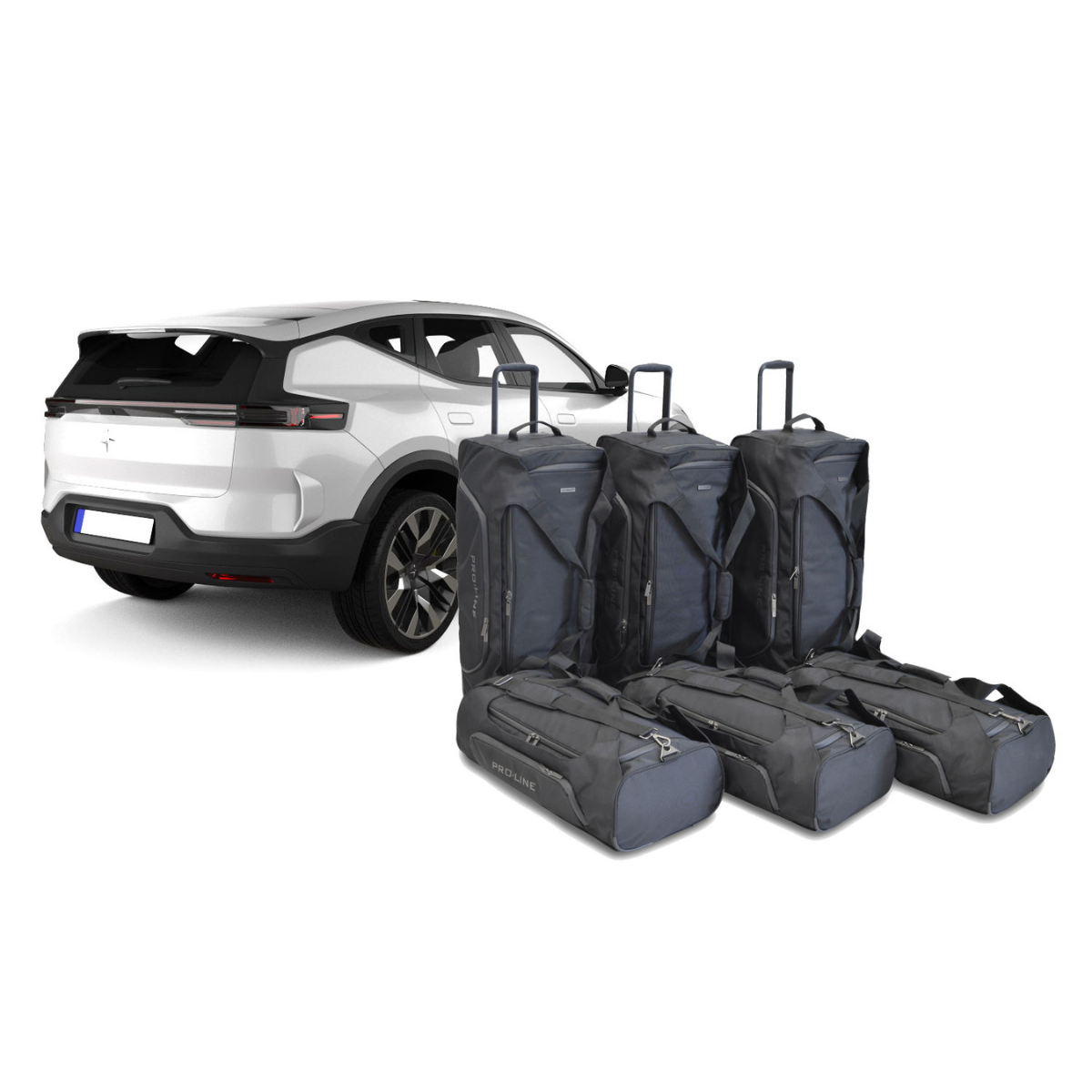 Car Bags Pro-Line P30301SP Polestar 3 Bj- 24-heute Reisetaschen Set- Auf Ihr Auto massgeschneidert- Das Original