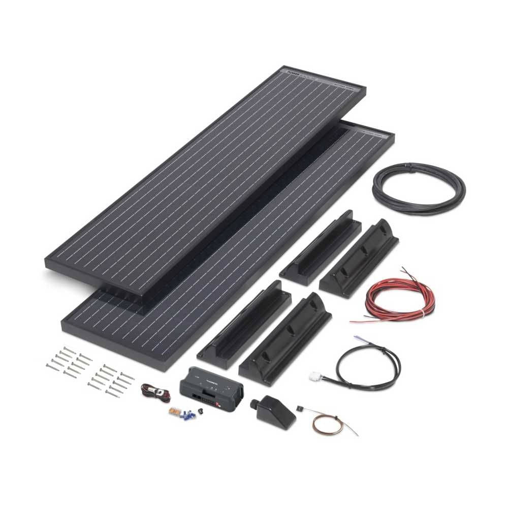 DOMETIC BÜTTNER Power Black Line Solar-Komplettanlage 2x75 Wp= 150 Wp DOMETIC BUeTTNER Power Black Line Solar-Komplettanlage 2x75 Wp= 150 Wp - 9620017456