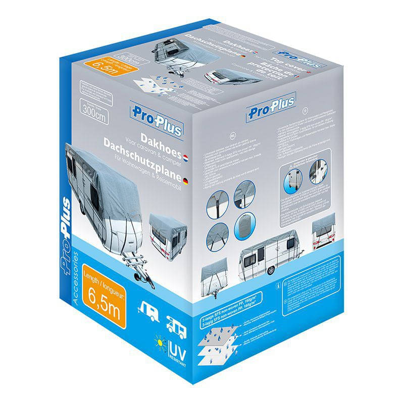ProPlus Dachschutzplane fuer Wohnwagen und Wohnmobil 650 cm 610275