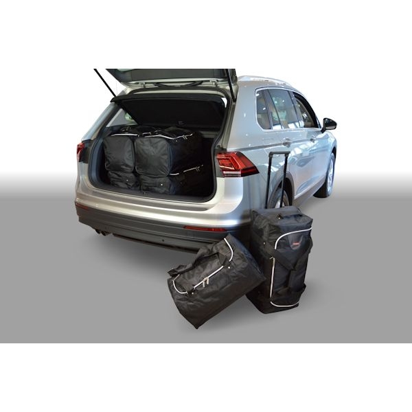 Car Bags V12701S VW Tiguan SUV Bj- 15-23 tiefer Ladeboden - Reisetaschen Set- Auf Ihr Auto massgeschneidert- Das Original