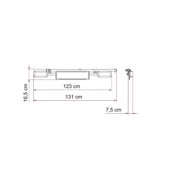 Nummernschildleuchte FIAMMA Licence Plate Carrier