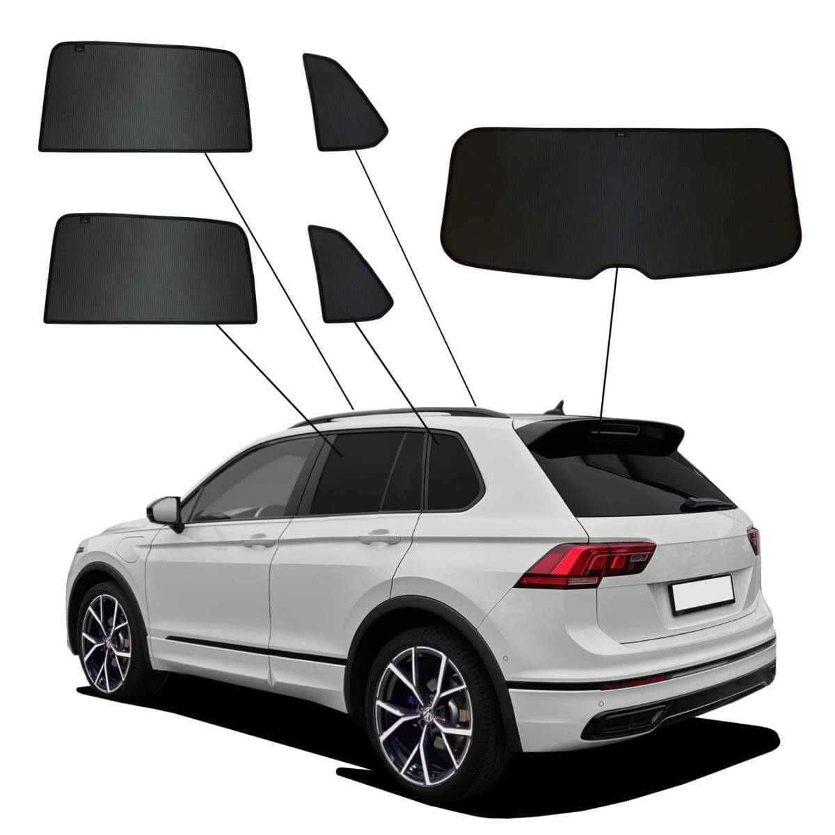 WINDESA SunClip Sonnenschutz & Sichtschutz VW Tiguan Bj. 2016-2023 Set ABC WINDESA SunClip Sonnenschutz - Sichtschutz VW Tiguan Bj. 2016-2023 Set ABC - sun-10407abc