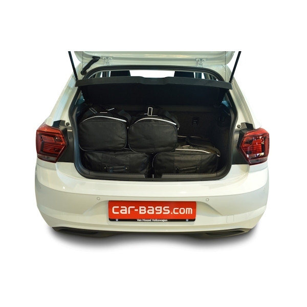 Car Bags V13201S VW Polo VI Bj- 2017- Ladeboden Position unten - Reisetaschen Set- Auf Ihr Auto massgeschneidert- Das Original