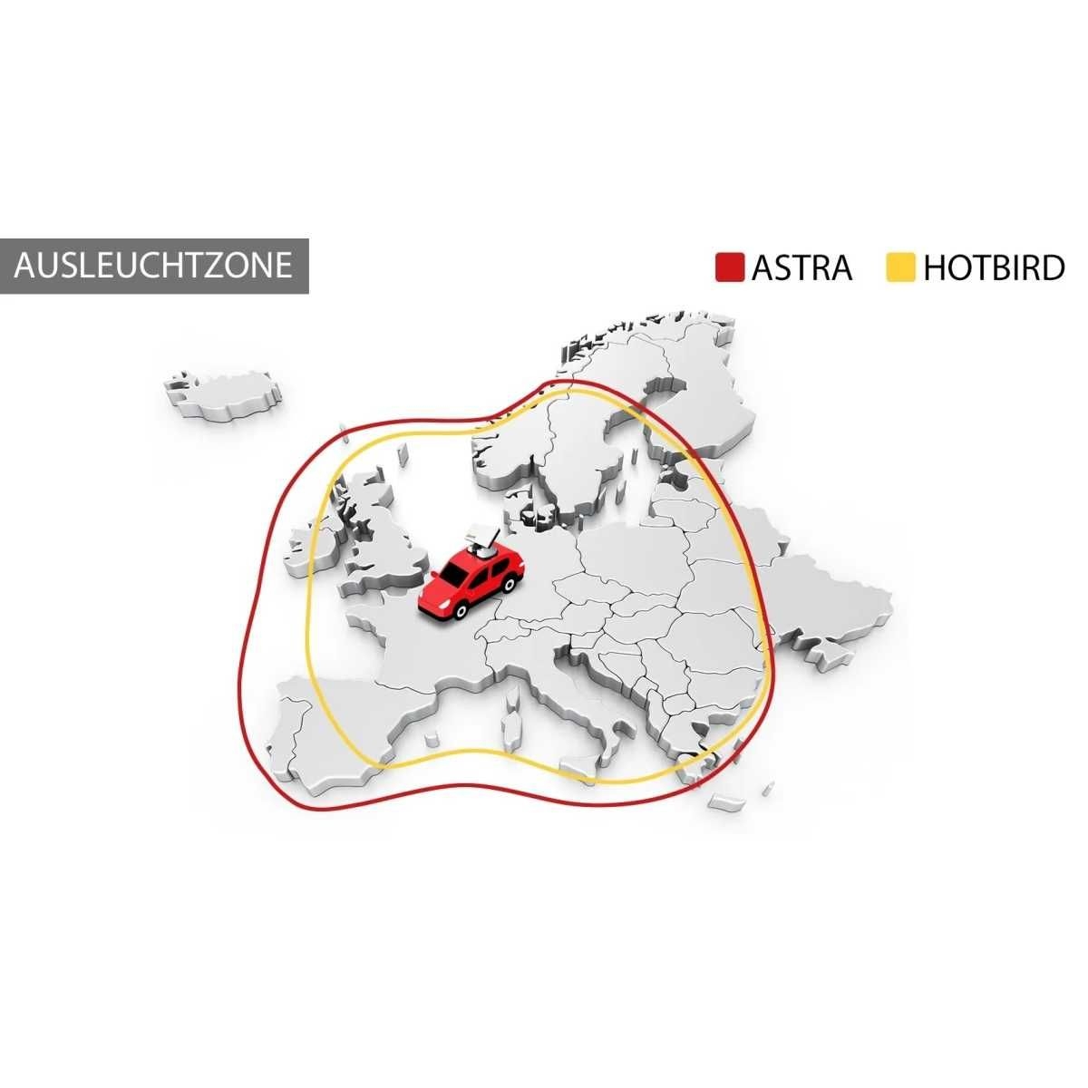 SELFSAT Sat-Antenne SNIPE 3R Twin-LNB Weiss - 13458