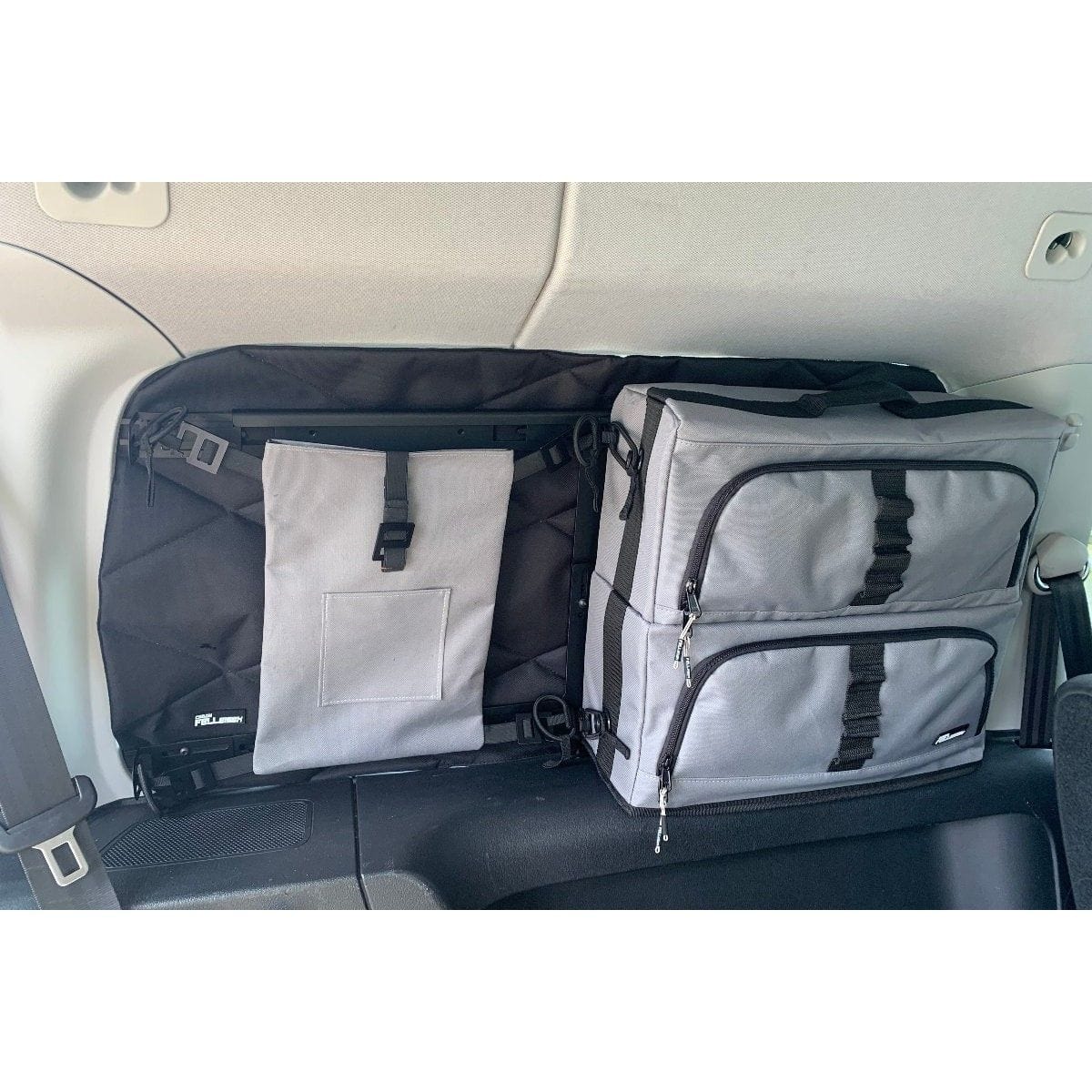 Fenstertaschen-Set FELLEISEN 2x Flexbag fuer VW CaddyMaxi 3-4 langer Radstand- Beifahrerseite- Hellgrau- ohne Thermomatte TST 0243 20
