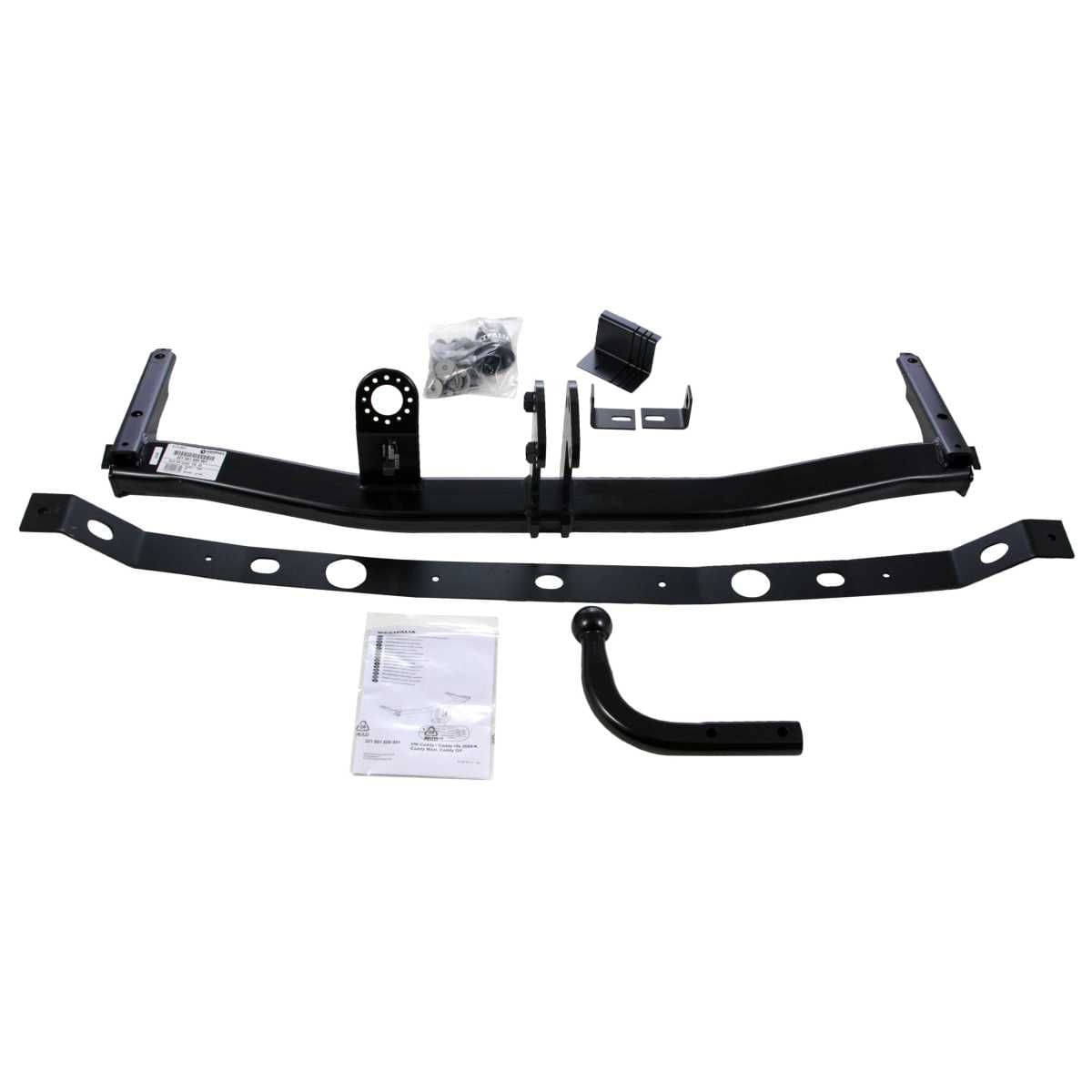 Westfalia Starre Anhaengerkupplung fuer VW Caddy III -inkl Life- Maxi- Alltrack- -BJ 03-2004-08-2010- - im Set mit 13-pol. fahrzeugspezifischem Elektrosatz - 321661900113
