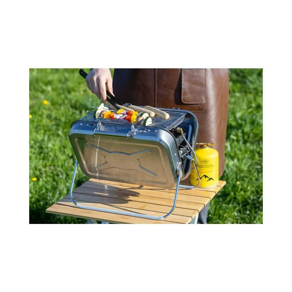 HOLIDAY TRAVEL Edelstahl Gas-Koffergrill - 916882