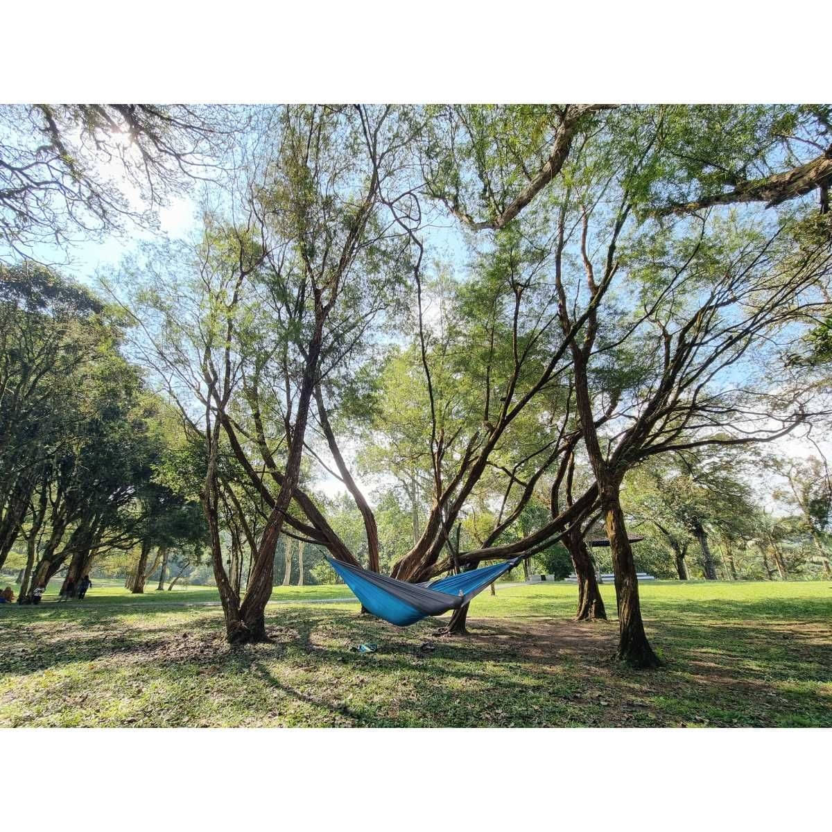 TICKET TO THE MOON King Size Hammock Haengematte Aqua - Dark Grey inkl. Moon Straps - TMK1503 TMSTRAP