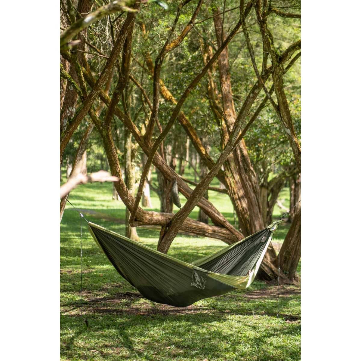 TICKET TO THE MOON Original Hammock Haengematte Army Green - Green Apple inkl. Nautical Ropes - TMO2475 TMROPE