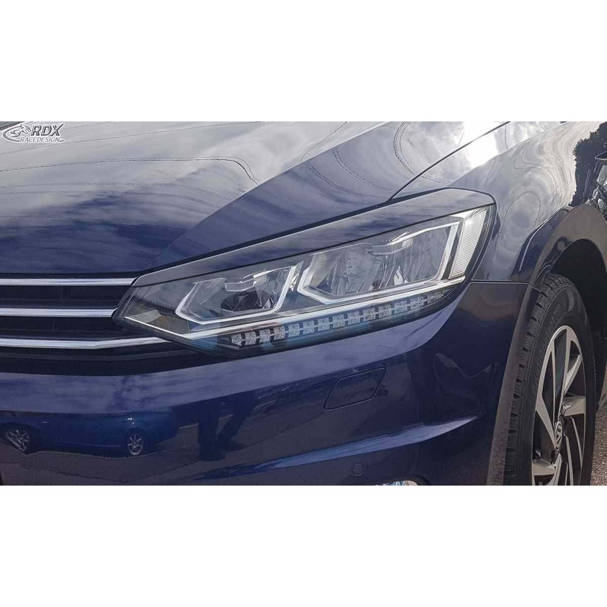 RDX Racedesign Scheinwerferblenden Boeser Blick fuer VW Touran 5T ab Bj. 2015 nur fuer LED-Scheinwerfer - RDSB155