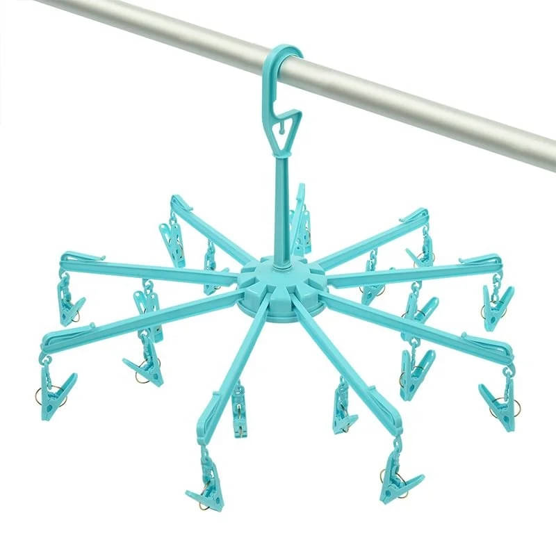 ProPlus Mini-Wäschespinne Wäschetrockner Trockenkarussell mit 18 Wäscheklammern Ø48 cm ProPlus Mini-Waeschespinne Waeschetrockner Trockenkarussell mit 18 Waescheklammern Ø48 cm - 362110