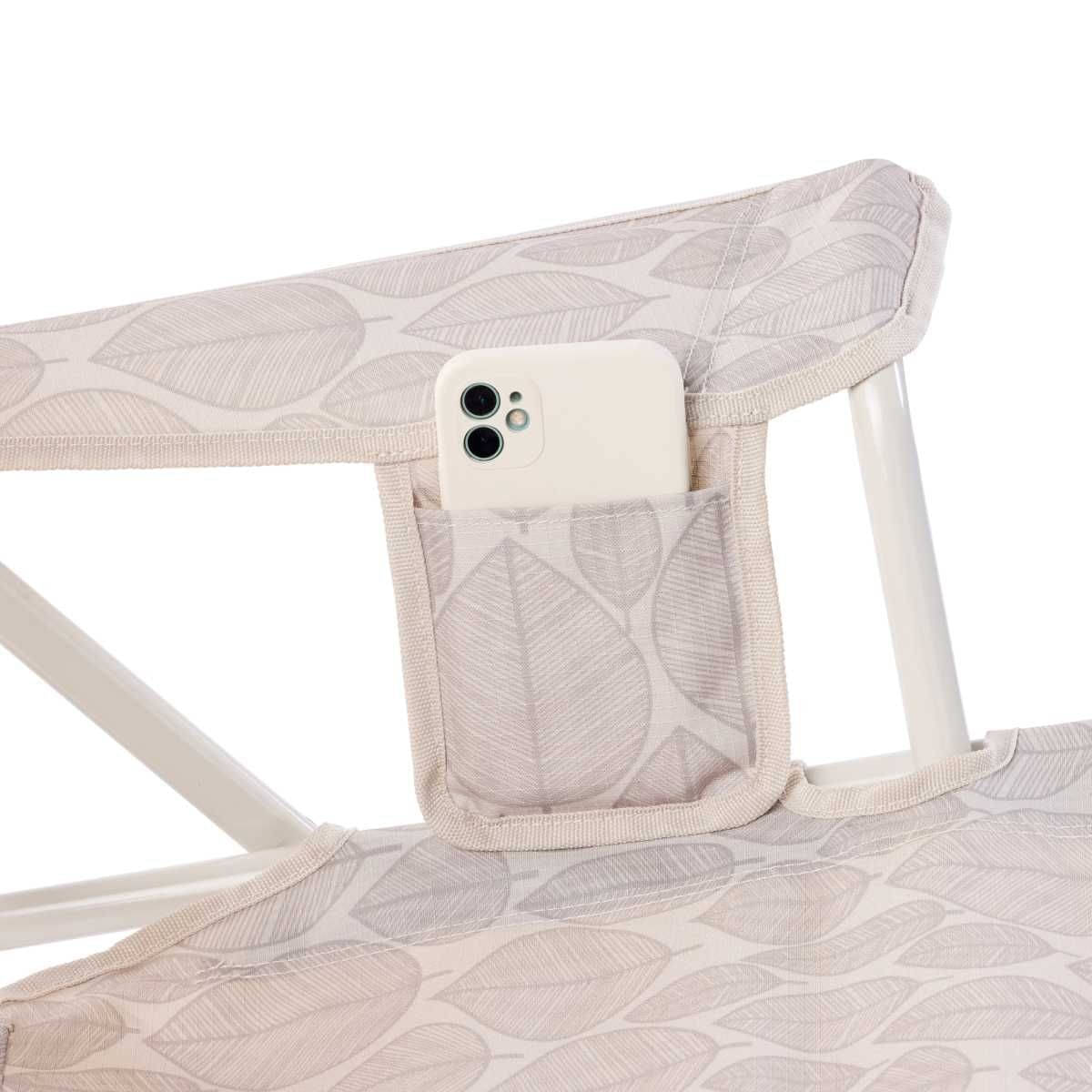 GCI faltbarer Schaukelstuhl Kickback Rocker Leaf Soft Neutral - 410321