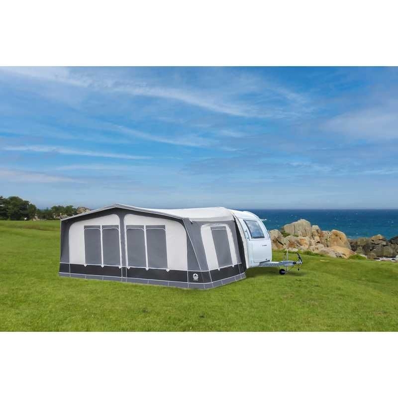 REIMO TENT Wohnwagenvorzelt PALERMO Gr.12 Alu-Gestaenge Umlaufmass 926-950 cm Tiefe 300 cm - 9363844