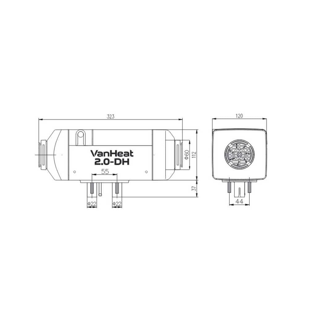 CARBEST Diesel Standheizung VanHeat 2.0-DH 12 V 2 KW - 48182