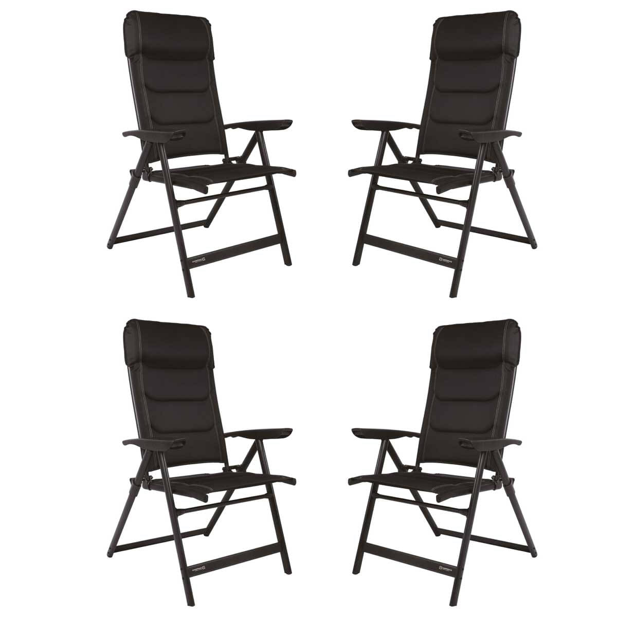 Set WESTFIELD Camperdice Evolution Stuhl schwarz 4 Stühle Set WESTFIELD Camperdice Evolution schwarz 4 Stuehle