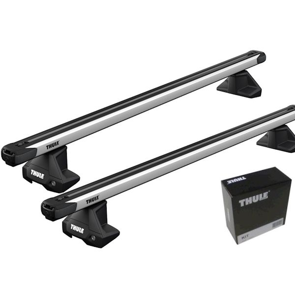 Kompletter THULE Dachtraeger Evo mit ausziehbaren SlideBar Aluschienenprofilen